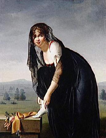 Marie-Denise Villers Une etude de femme d'apres nature dit aussi Portrait de Madame Soustras oil painting picture